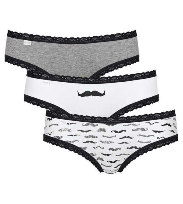 SLOGGI 24-7 WEEKEND H MOVEMBER H HIPSTER LEFKO-GKRI 3PCS