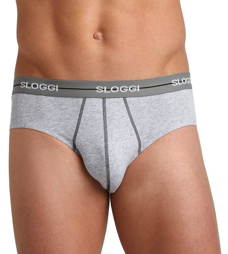 lezing Smelten Millimeter SLOGGI MEN START MIDI 2 pcs BLACK GRAY | Proklisi Underwear
